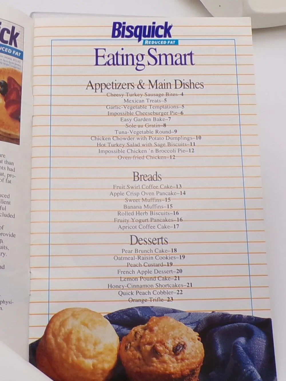 Vintage Cookbook - Eating Smart with Bisquick Baking Mix Reduced Fat